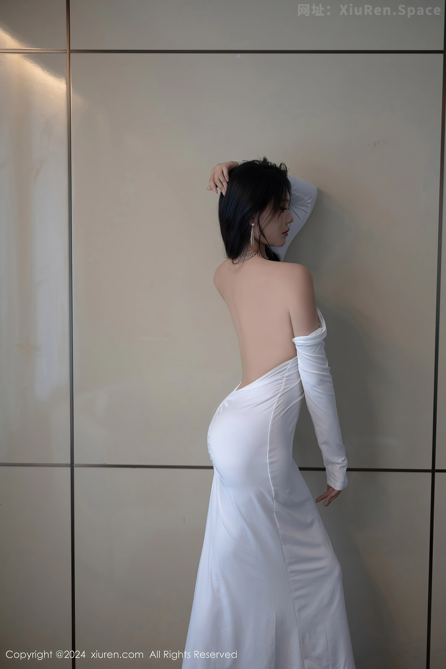 图片[5]-[XiuRen秀人网] VOL.9115 模特娜比性感白色连衣裙+黑色蕾丝情趣内衣秀凹凸身材诱惑写真81P-秀人网官方网站